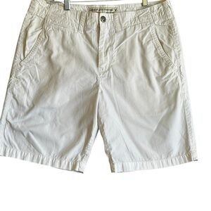 American Eagle Outfitters White Flat Front  MENS Shorts SZ 34